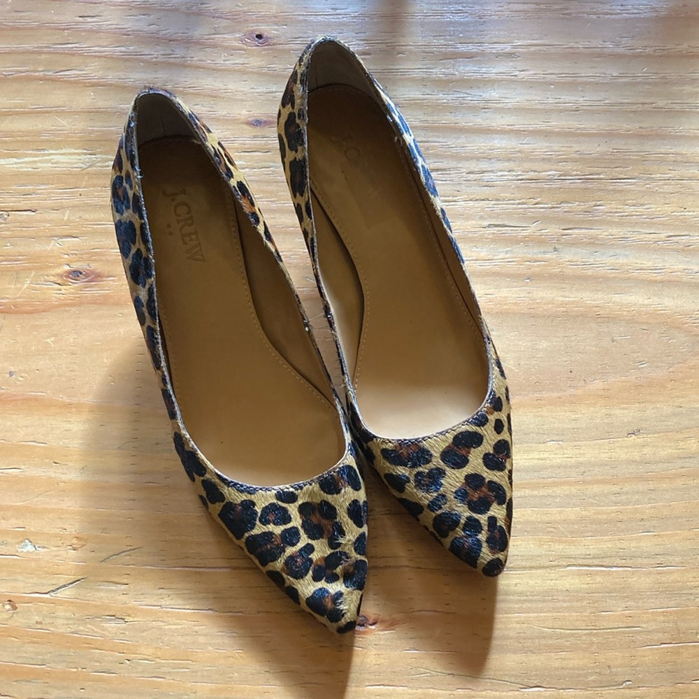 J. Crew Leopard Kitten Heel